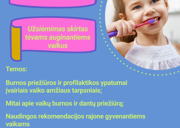 NUOTOLINĖ PASKAITA „Burnos sveikatos ABC!“