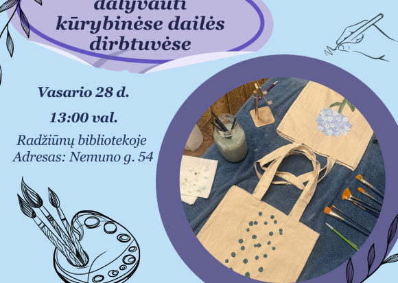 Kūrybiniai dailės užsiėmimai