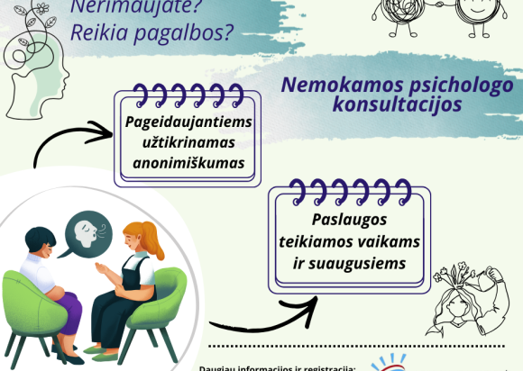 Nemokamos psichologo konsulatcijos Alytaus rajono gyventojams!