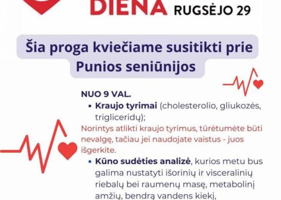 Kviečiame į širdies dienai paminėti skirtą renginį Punioje