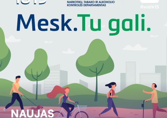 Programėlėje #walk15 - naujas žingsnių iššūkis